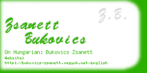 zsanett bukovics business card